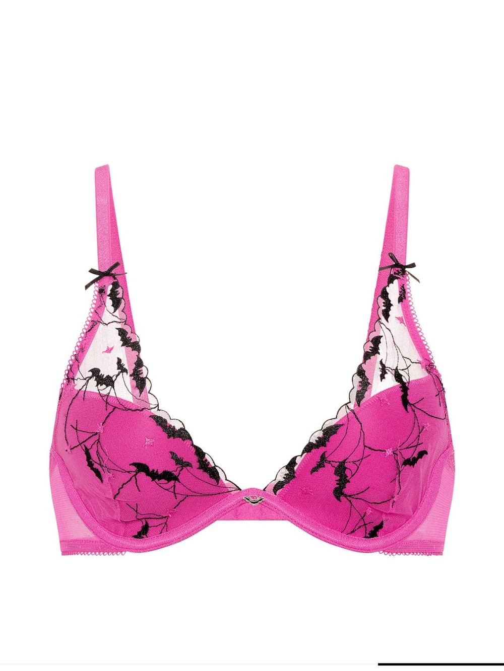 VS PINK bad ghoul embroidery bra